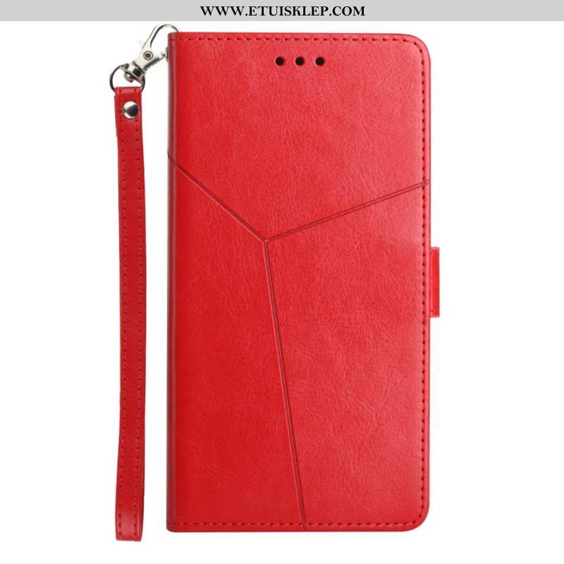 Etui Folio do Sony Xperia 5 IV z Łańcuch Wzór W Paski Y